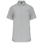 Chemise popeline manches courtes
