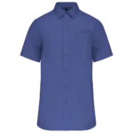 Chemise popeline manches courtes