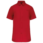 Chemise popeline manches courtes