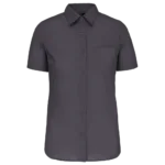Chemise popeline manches courtes femme