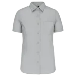 Chemise popeline manches courtes femme