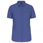 Chemise popeline manches courtes femme