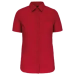 Chemise popeline manches courtes femme