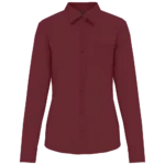 Chemise popeline polycoton entretien facile femme