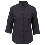 Chemise popeline polycoton manches 3/4 entretien facile femme