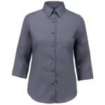 Chemise popeline polycoton manches 3/4 entretien facile femme