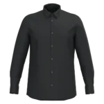 Chemise popeline polycoton sans poche entretien facile homme