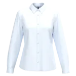 Chemise popeline polycoton sans poche entretien facile femme