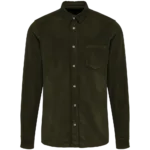Chemise manches longues en velours homme
