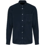 Chemise manches longues en velours homme