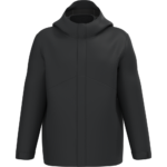 Parka 3-en-1 imperméable à capuche bicolore unisexe