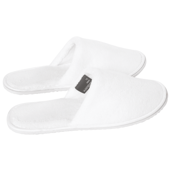 Chaussons en tissu éponge unisexe