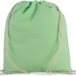 Petit sac à dos en coton bio avec cordelettes