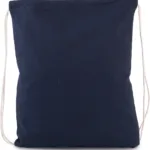 Petit sac à dos en coton bio avec cordelettes