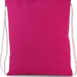 Petit sac à dos en coton bio avec cordelettes