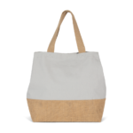 Sac shopping en toiles de coton et jute