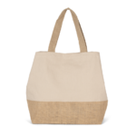Sac shopping en toiles de coton et jute