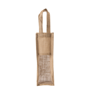Sac porte-bouteille en jute