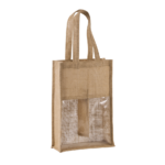 Sac porte-bouteilles en jute