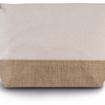 Pochette en toiles de coton et jute