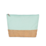 Pochette en toiles de coton et jute