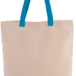 Sac shopping à soufflet avec poignées contrastées