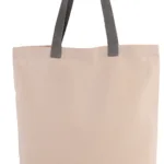 Sac shopping à soufflet avec poignées contrastées