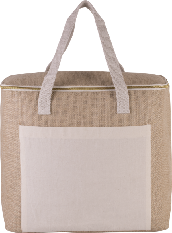 Sac isotherme en jute – grand modèle