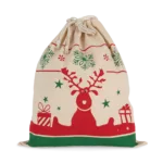 Sac avec cordon motifs de Noël