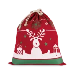 Sac avec cordon motifs de Noël