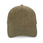 Casquette 5 panneaux en velours