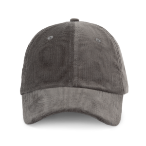 Casquette en velours profil bas