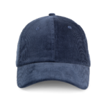 Casquette en velours profil bas