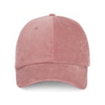 Casquette en velours profil bas