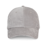 Casquette en velours profil bas