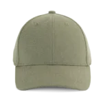 Casquette 6 panneaux en coton recyclé