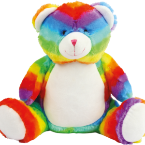 Peluche zippée Ours multicolore