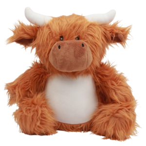 Peluche zippée vache