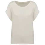 T-shirt écoresponsable manches à revers femme