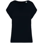 T-shirt écoresponsable loose à col V femme