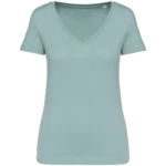 T-shirt écoresponsable col V femme