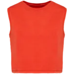 T-shirt écoresponsable  crop sans manche femme