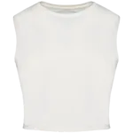 T-shirt écoresponsable  crop sans manche femme