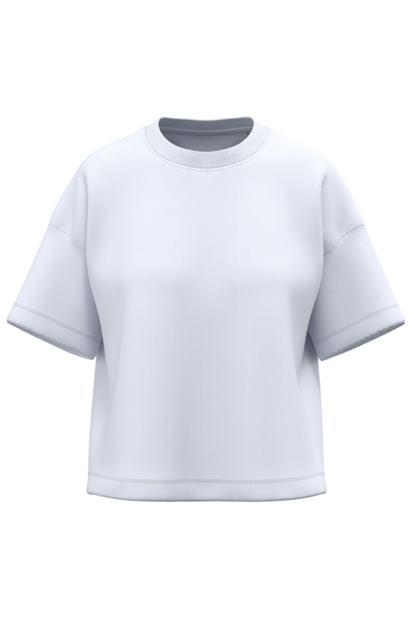T-shirt écoresponsable boxy à épaules tombantes femme