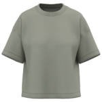 T-shirt écoresponsable boxy à épaules tombantes femme