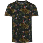 T-shirt écoresponsable imprimé tropical homme