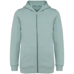 Sweat-shirt écoresponsable zippé à capuche enfant