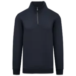 Sweat-shirt écoresponsable à col montant zippé homme