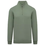 Sweat-shirt écoresponsable à col montant zippé homme