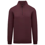 Sweat-shirt écoresponsable à col montant zippé homme